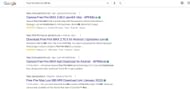 Various Google search results for low MB files (Image via Google)